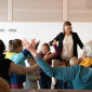 Die Kinder habe einen Erntedank-Auff&uuml;hrung gehalten. 