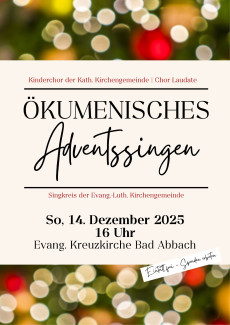 Einladung zum Adventssingen 2025