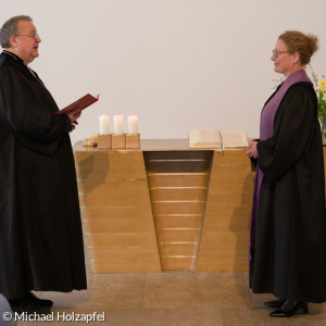 Dekan Breu und Pfarrerin Barbara Dietrich