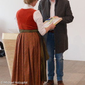 Bürgermeister Dr. Benedikt Grünewald mit Pfarrerin Barbara Dietrich